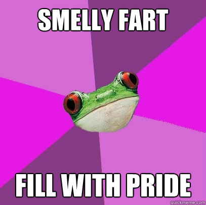 smelly fart fill with pride  Foul Bachelorette Frog