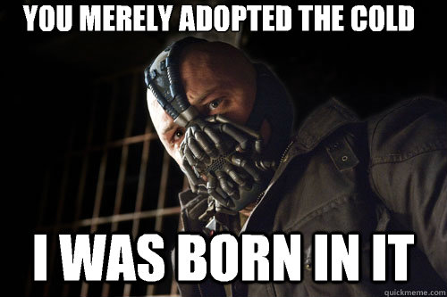 you merely adopted the cold i was born in it - you merely adopted the cold i was born in it  Bane