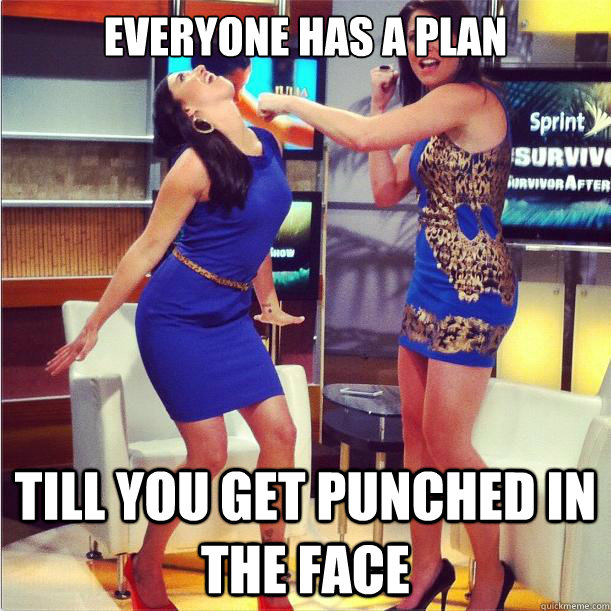 everyone has a plan till you get punched in the face - everyone has a plan till you get punched in the face  Everyone has a plan