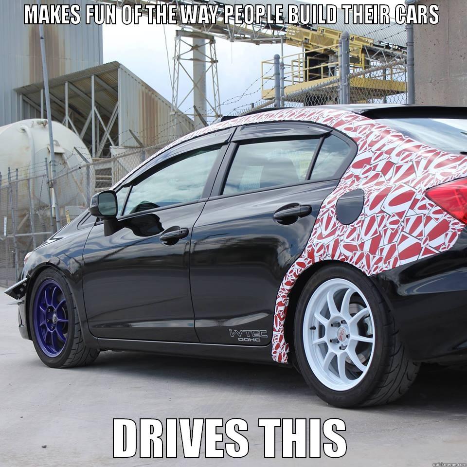 SILLY CIVIC - MAKES FUN OF THE WAY PEOPLE BUILD THEIR CARS DRIVES THIS Misc