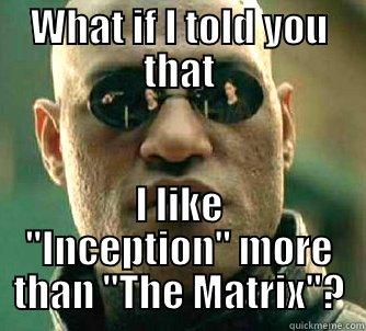 Matrix meme - WHAT IF I TOLD YOU THAT I LIKE 