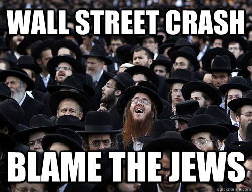 wall street crash blame the jews  