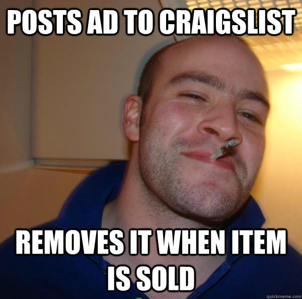posts ad to craigslist removes it when item is sold  