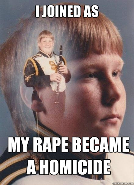 I JOINED AS MY RAPE BECAME A HOMICIDE  PTSD Clarinet Boy