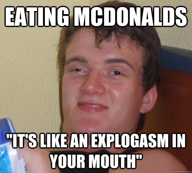 Eating Mcdonalds 