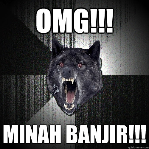 OMG!!! MINAH BANJIR!!!  Insanity Wolf