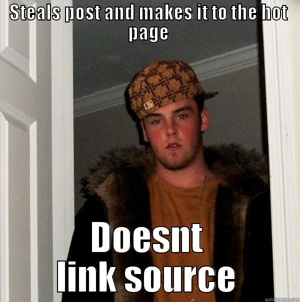 STEALS POST AND MAKES IT TO THE HOT PAGE DOESNT LINK SOURCE Scumbag Steve