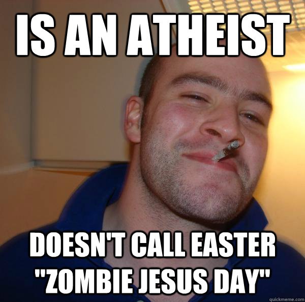 Is an Atheist Doesn't call easter 