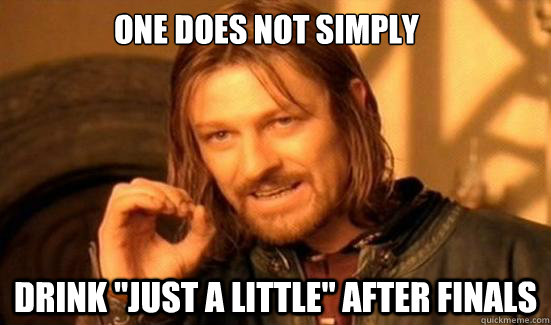 one does not simply drink 