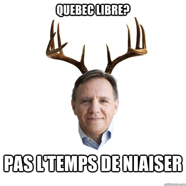 Quebec libre? Pas l'temps de niaiser  caribou franois legault lection 2012