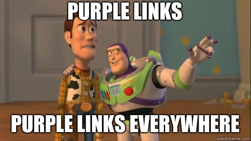 Purple Links Purple Links everywhere  Everywhere