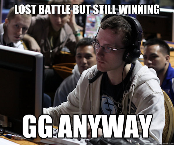 Lost battle but still winning GG ANYWAY  Idra haters gonna hate starcraft 2