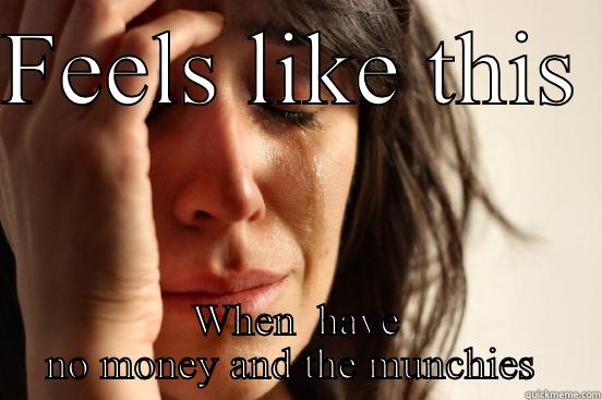 Travlers  - FEELS LIKE THIS  WHEN  HAVE NO MONEY AND THE MUNCHIES  First World Problems