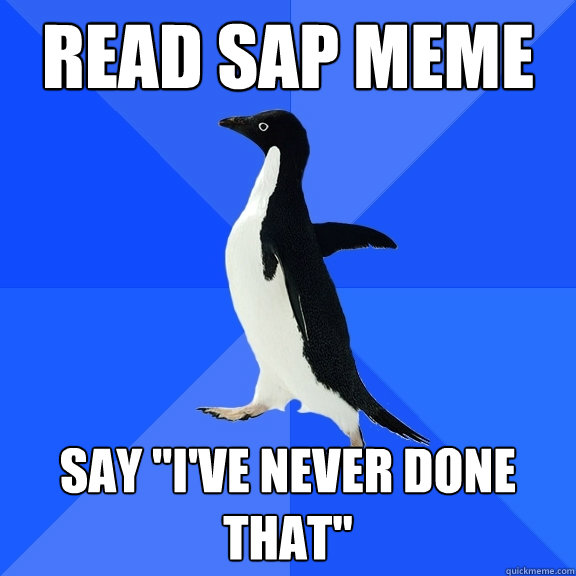 read sap meme say 