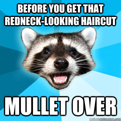 Before you get that Redneck-looking haircut mullet over  - Before you get that Redneck-looking haircut mullet over   Misc