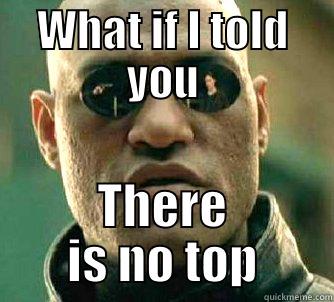 WHAT IF I TOLD YOU THERE IS NO TOP Matrix Morpheus