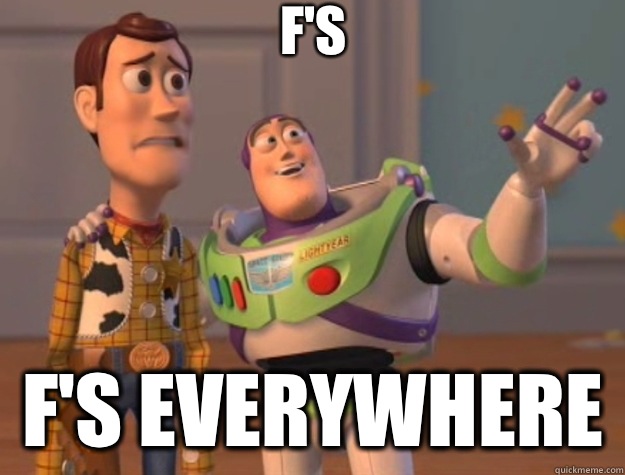 F's F's everywhere  - F's F's everywhere   Toy Story