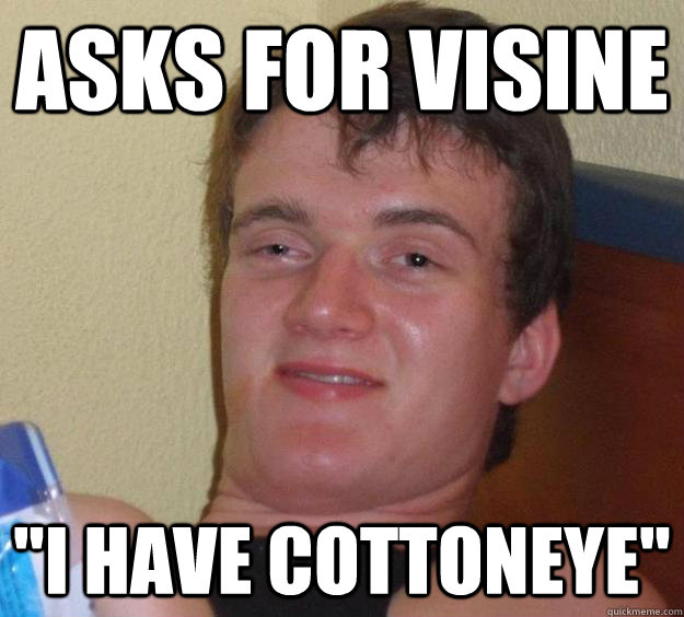 Asks for Visine  