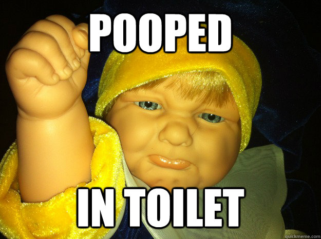 Pooped in toilet  Success Baby