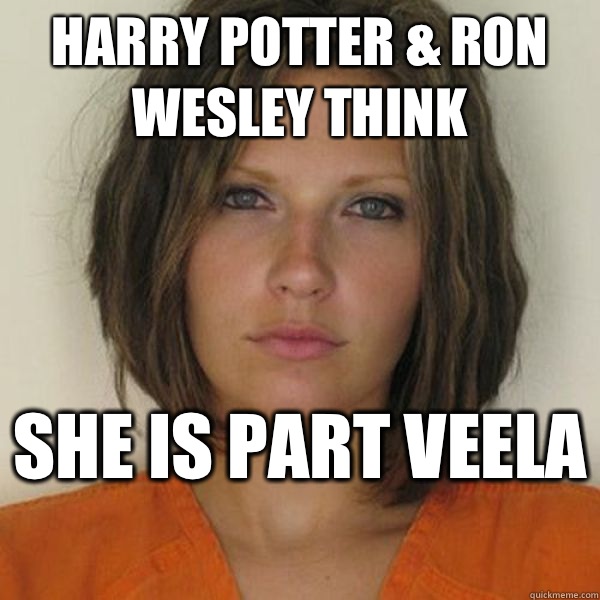 Harry Potter & Ron Wesley think She is part veela   Attractive Convict