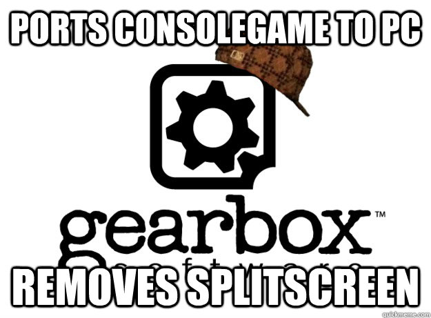 Ports consolegame to PC Removes Splitscreen  