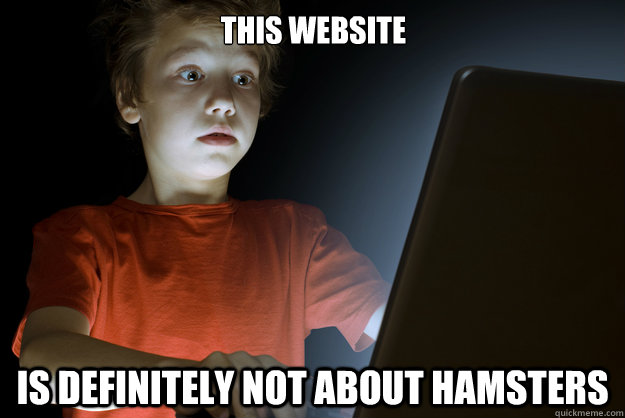 This website is definitely not about hamsters  