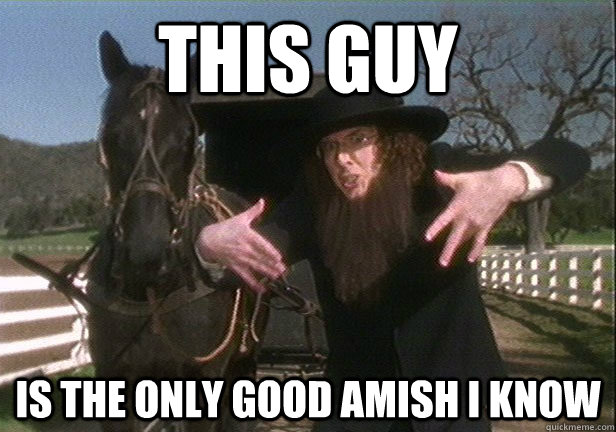 This guy is the only good amish I know - This guy is the only good amish I know  Weird Al Amish