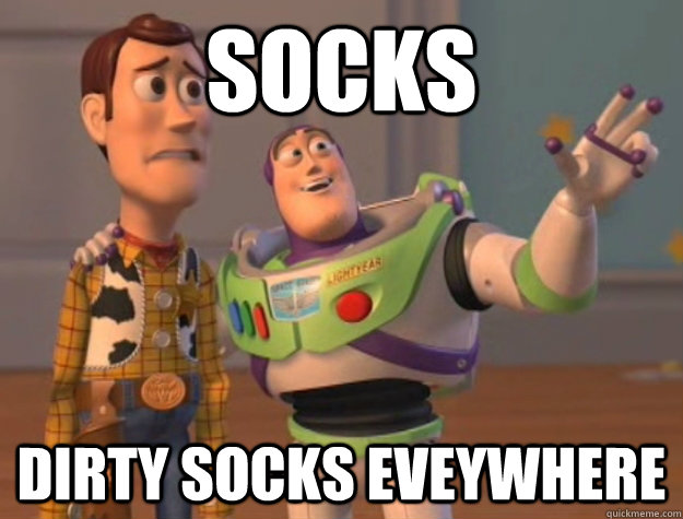 socks Dirty socks eveywhere  Buzz Lightyear