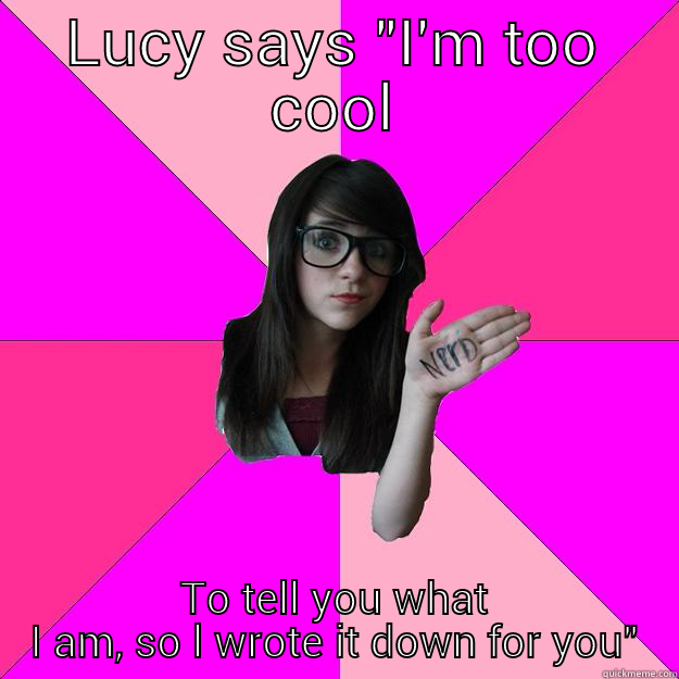 LUCY SAYS 