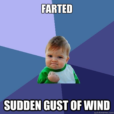 Farted Sudden Gust of Wind  Success Kid