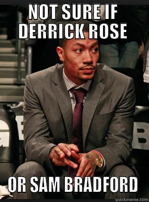 your title isn't funny enough - NOT SURE IF DERRICK ROSE OR SAM BRADFORD Misc