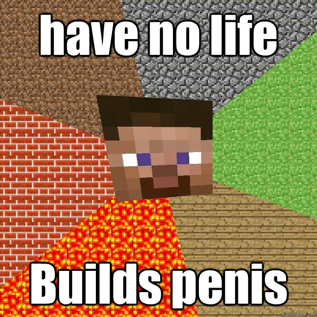 have no life Builds penis  - have no life Builds penis   Minecraft