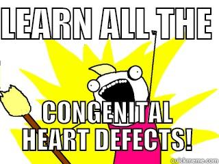 LEARN ALL THE  CONGENITAL HEART DEFECTS! All The Things