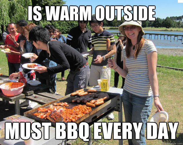 Is warm outside Must bbq every day - Is warm outside Must bbq every day  Asshole Neighbors