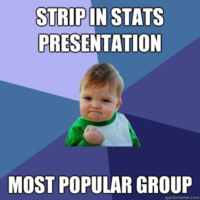 Strip in Stats presentation Most popular group - Strip in Stats presentation Most popular group  Success Kid