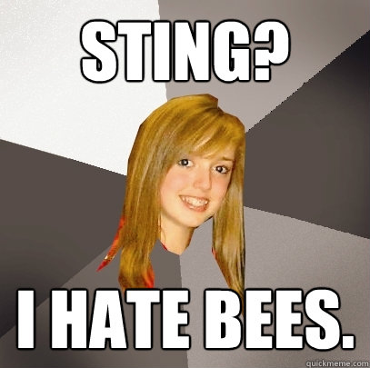 Sting? I hate bees. - Sting? I hate bees.  Musically Oblivious 8th Grader