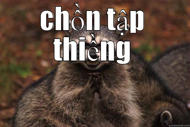 tiếng việt - CHỒN TẬP THIỀNG  Evil Plotting Raccoon