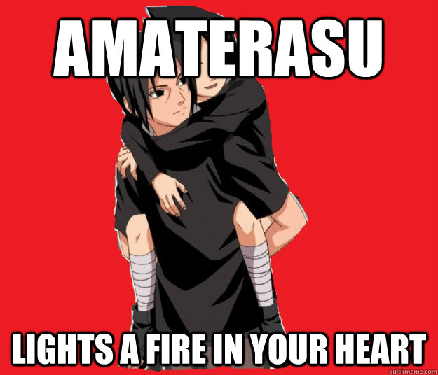 Amaterasu lights a fire in your heart  