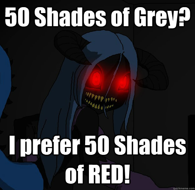 50 Shades of Grey? I prefer 50 Shades of RED!  Spooky Boogie