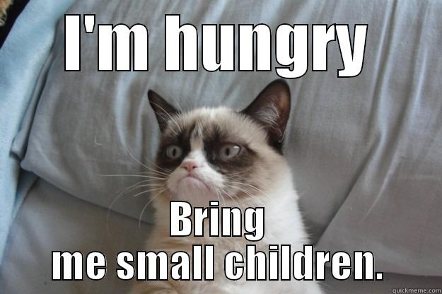 I'M HUNGRY BRING ME SMALL CHILDREN. Grumpy Cat