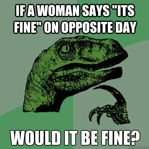 If a woman says 