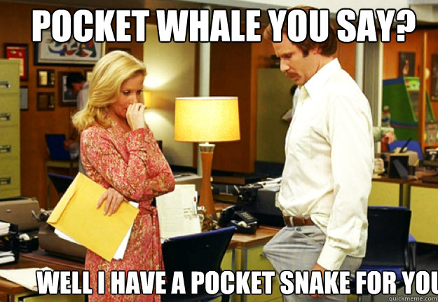 Pocket whale you say? Well i have a pocket snake for you  