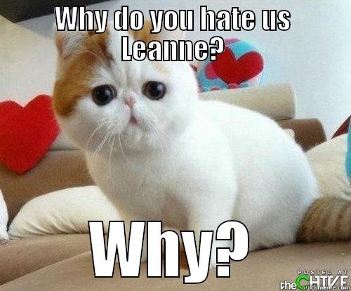 cat hater! - WHY DO YOU HATE US LEANNE? WHY? Misc