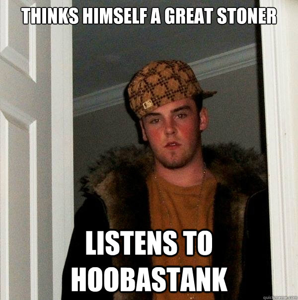 thinks himself a great stoner listens to hoobastank - thinks himself a great stoner listens to hoobastank  Scumbag Steve