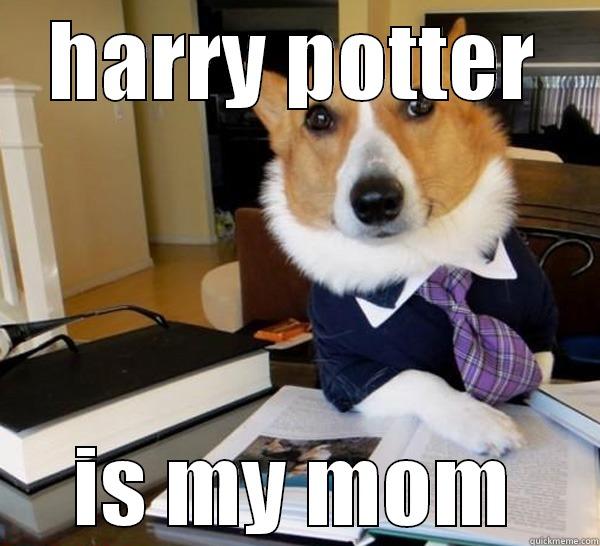 HARRY POTTER IS MY MOM Lawyer Dog