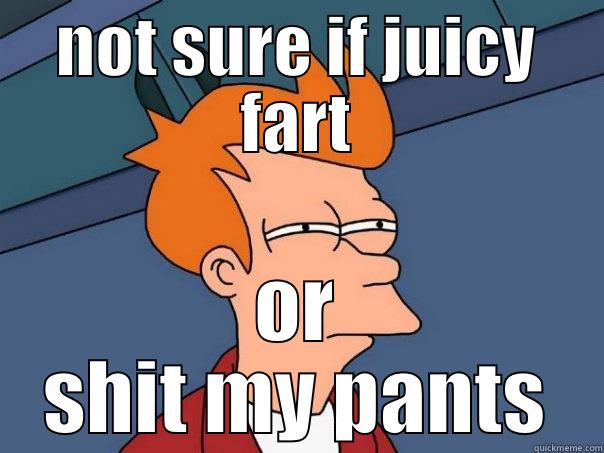 NOT SURE IF JUICY FART OR SHIT MY PANTS Futurama Fry