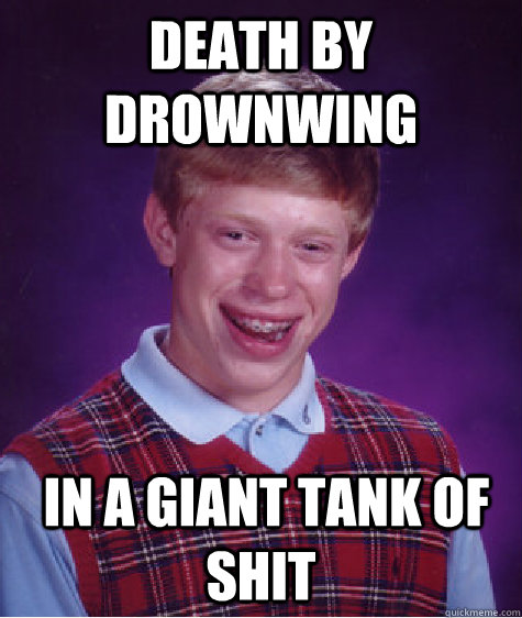 Death by drownwing  In a giant tank of shit - Death by drownwing  In a giant tank of shit  Bad Luck Brian