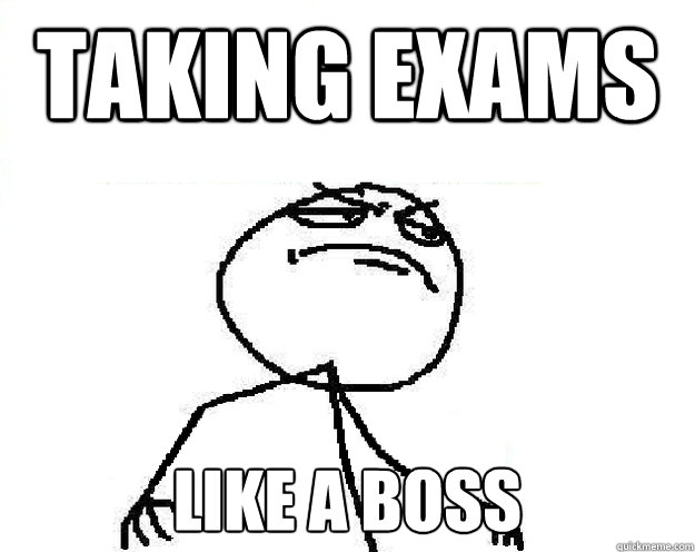 taking exams like a boss - taking exams like a boss  Misc