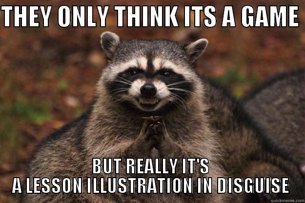 THEY ONLY THINK ITS A GAME  BUT REALLY IT'S A LESSON ILLUSTRATION IN DISGUISE Evil Plotting Raccoon