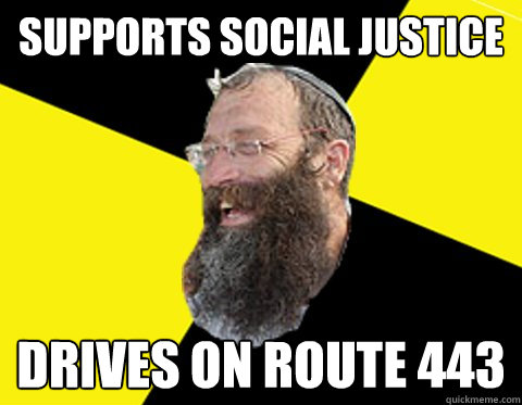 Supports social justice drives on route 443 - Supports social justice drives on route 443  Protesting Marzel